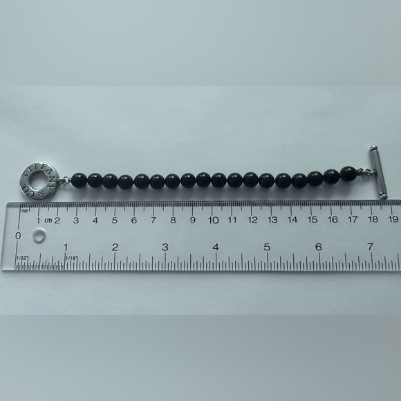 Tiffany Black Onyx Bead Toggle Bracelet - Picture 4 of 4